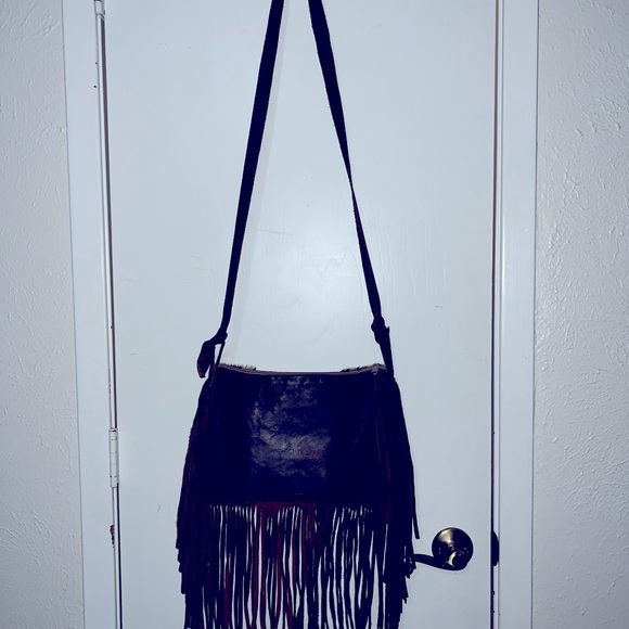 Leather and animal skin Up-cycled LV Bag - Picture 5 of 11